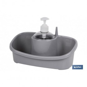 Estropajero con dosificador | Varios colores | Accesorio de cocina multiusos