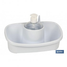 Estropajero con dosificador | Varios colores | Accesorio de cocina multiusos