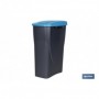 Cubo de basura azul para reciclar materiales de papel y cartón | Tres medidas y capacidades diferentes