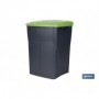 Cubo de basura verde para reciclar materiales de vidrio | Tres medidas y capacidades diferentes