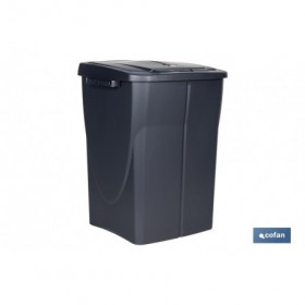 Cubo de basura gris para desechos en general | Tres medidas y capacidades diferentes