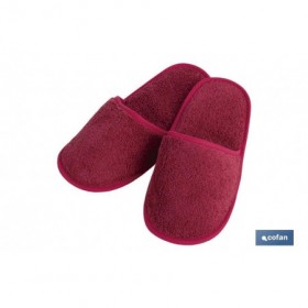 Zapatillas de Baño | Modelo París | Color Burdeos | 100% Algodón | Gramaje 500g/m² | Talla M o L