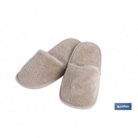 Zapatillas Baño | Modelo Abisinia | Color Beige | 100% Algodón | Gramaje 500g/m² | Talla M o L