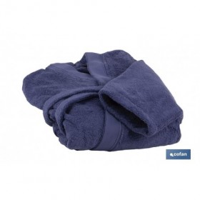 Albornoz | Modelo Marín | Color Azul Marino | 100% Algodón | Gramaje 500g/m² | Varias Tallas