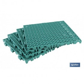 Loseta Alveolada | Set de 4 Unidades | 4 colores diferentes | Material PVC | Medidas 33 x 33 x 2 cm