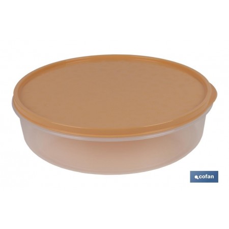 Fiambrera para Tortilla Redonda | En Tres Colores| Medida: 24,5 x 6,5 cm