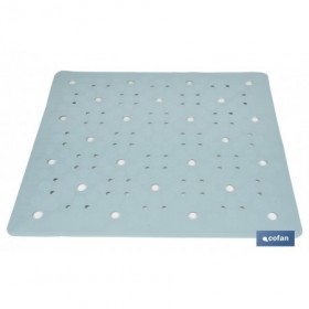 Alfombrilla de baño cuadrada | Adecuada para bañera o ducha | Superficie antideslizante | Varios colores | Medidas: 53 x 53 cm