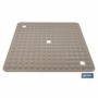Alfombrilla de baño cuadrada | Adecuada para bañera o ducha | Superficie antideslizante | Varios colores | Medidas: 60 x 60 cm