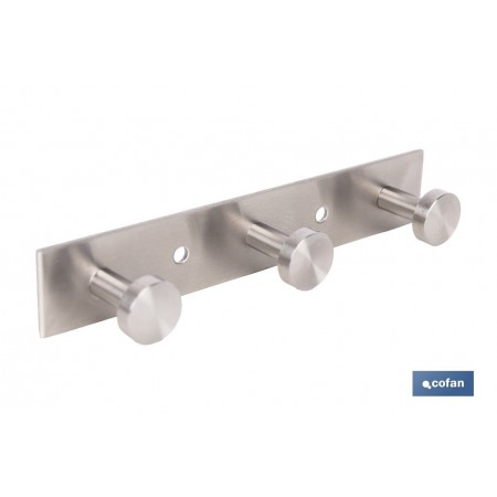 Perchero de pared | Material: acero inoxidable 304 | Acabado: satinado | Disponible con diferentes colgadores