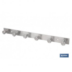 Perchero de pared | Material: acero inoxidable 304 | Acabado: satinado | Disponible con diferentes colgadores