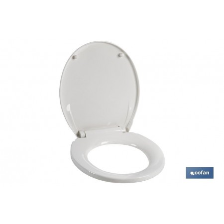Tapa WC | Medidas 40.4 x 35.6 cm | Fabricada en Polipropileno Blanco