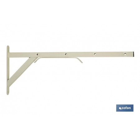 Tendedero de pared con forma de escuadra en color blanco | Medida: 50 x 20 cm