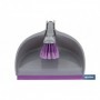 Cepillo con pala de limpieza | Borde de goma | Adecuado para el hogar, el coche, oficina | Disponible en varios colores
