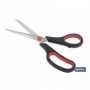 Tijeras multiusos con mango bimaterial | Hojas de acero inoxidable | Adecuadas para tela, papel, plástico | Longitud: 21,5 cm