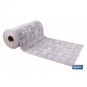 Rollo de alfombra vinílica para interior | Diseño Jaspeado en color gris marengo | Impermeable y de fácil limpieza