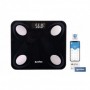 Báscula de baño digital inteligente | Análisis corporal completo | Báscula con Bluetooth y aplicación móvil | Carga USB