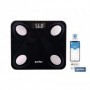 Báscula de baño digital inteligente | Análisis corporal completo | Báscula con Bluetooth y aplicación móvil | Carga USB