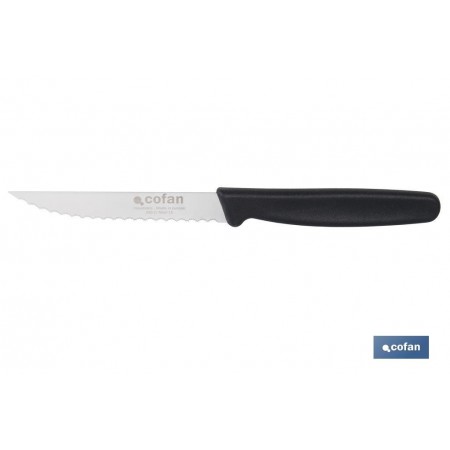 Pack de 25 cuchillos de cocina microdentados | Mango ergonómico | Hoja inoxidable de 10,5 cm