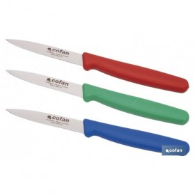 Pack de 3 cuchillos puntilla de acero inoxidable | Mango antideslizante | Apto para lavavajillas