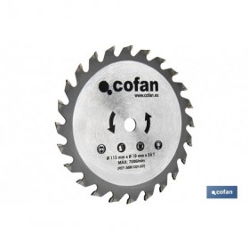 Discos de corte con 24 dientes | Diámetro 185 o 115 mm | Piezas de recambio para sierras circulares