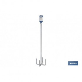 Varilla mezcladora epoxi | Accesorio mezclador M14 | Adecuada para mezclar epoxi | Medidas: Ø120 x 600 mm