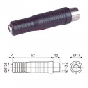 ▷ Adaptador Macho 5P (10.120/5/45º) Din 41.524 A Hembra Stereo 6.35 Mm. | Ferreidea