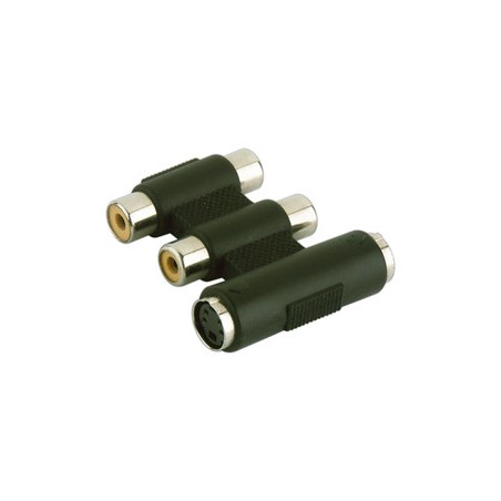 ▷ Adaptador Doble Hembra Rca + Hembra Minidin 4 Pins A Doble Hembra Rca + Hembra Minidin 4 Pins. | Ferreidea