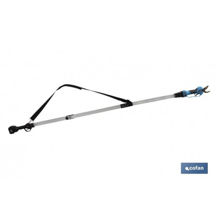 Kit de Tijeras de Poda Eléctricas con Pértiga Extensible | Dos medidas diferentes de pértiga: 130 cm o 190 cm