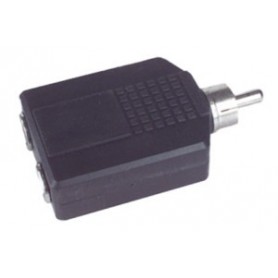 ▷ Adaptador Rca A Doble Hembra Mono 6.35 Mm. | Ferreidea