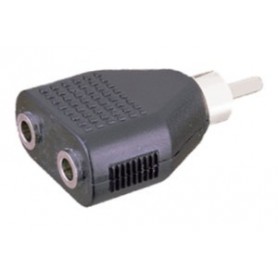 ▷ Adaptador Rca A Doble Hembra Mono 3.5 Mm. | Ferreidea