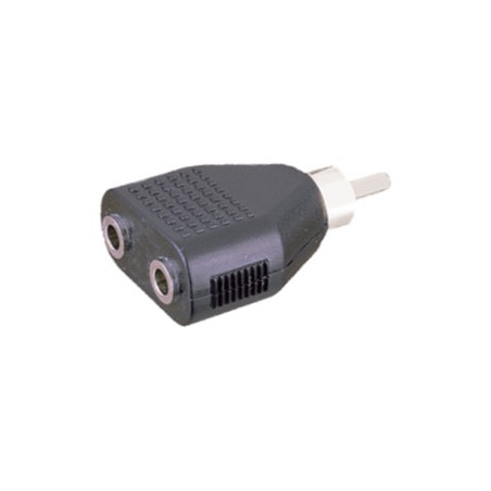 ▷ Adaptador Rca A Doble Hembra Mono 3.5 Mm. | Ferreidea