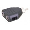 ▷ Adaptador Rca A Doble Hembra Mono 3.5 Mm. | Ferreidea