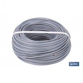 Rollo Cable Eléctrico H07V-K de 100 m | Sección de cable de varias medidas | Color: Gris