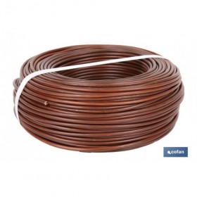 Rollo Cable Eléctrico  H07V-K de 100 m | Sección de cable de varias medidas | Color: Marrón
