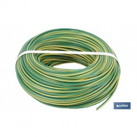 Rollo Cable Eléctrico de 100 m H07V-K | Sección de cable en varias medidas | Color: Verde