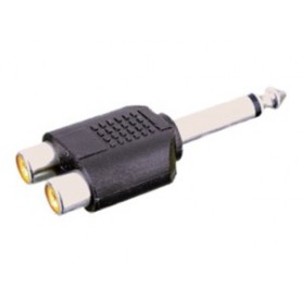 ▷ Adaptador Mono 6.35 Mm A Doble Hembra Rca. | Ferreidea