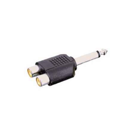 ▷ Adaptador Mono 6.35 Mm A Doble Hembra Rca. | Ferreidea