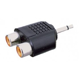 ▷ Adaptador Mono 3.5 Mm A Doble Hembra Rca. | Ferreidea