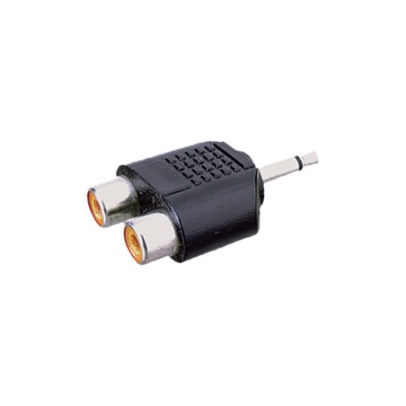 ▷ Adaptador Mono 3.5 Mm A Doble Hembra Rca. | Ferreidea