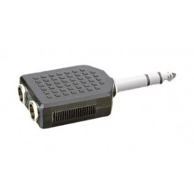 ▷ Adaptador Stereo 6.35 Mm A Doble Hembra Stereo 6.35 Mm. | Ferreidea