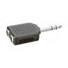 ▷ Adaptador Stereo 6.35 Mm A Doble Hembra Stereo 6.35 Mm. | Ferreidea