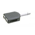 ▷ Adaptador Mono 6.35 Mm A Doble Hembra Stereo 6.35 Mm. | Ferreidea