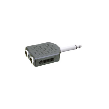 ▷ Adaptador Mono 6.35 Mm A Doble Hembra Stereo 6.35 Mm. | Ferreidea