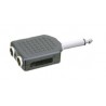 ▷ Adaptador Mono 6.35 Mm A Doble Hembra Mono 6.35 Mm. | Ferreidea