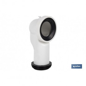 Manguito de Conexión | Manguito Acodado 90 para Inodoro | Incluye Goma Labiada Ø110 mm | Fabricado en Polipropileno