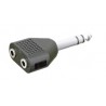 ▷ Adaptador Stereo 6.35 Mm A Doble Hembra Stereo 3.5 Mm. | Ferreidea