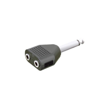 ▷ Adaptador Mono 6.35 Mm A Doble Hembra Mono 3.5 Mm. | Ferreidea