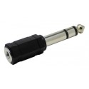 ▷ Adaptador Stereo 6.35 Mm A Hembra Stereo 3.5 Mm. | Ferreidea