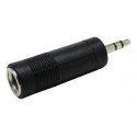 ▷ Adaptador Stereo 3.5 Mm A Hembra Mono 6.35 Mm. | Ferreidea