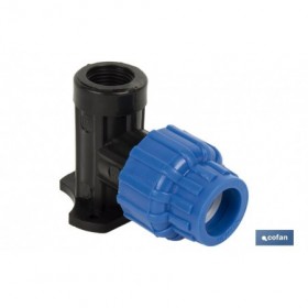 Codo 90 para grifo con rosca hembra PP PN16 | Diferentes medidas